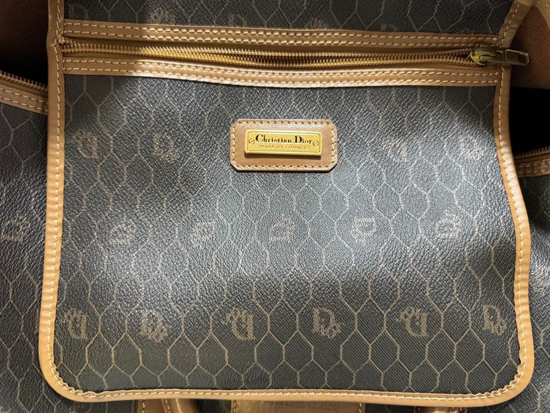 【美品】Christian Dior ボストンバッグ ブラウン