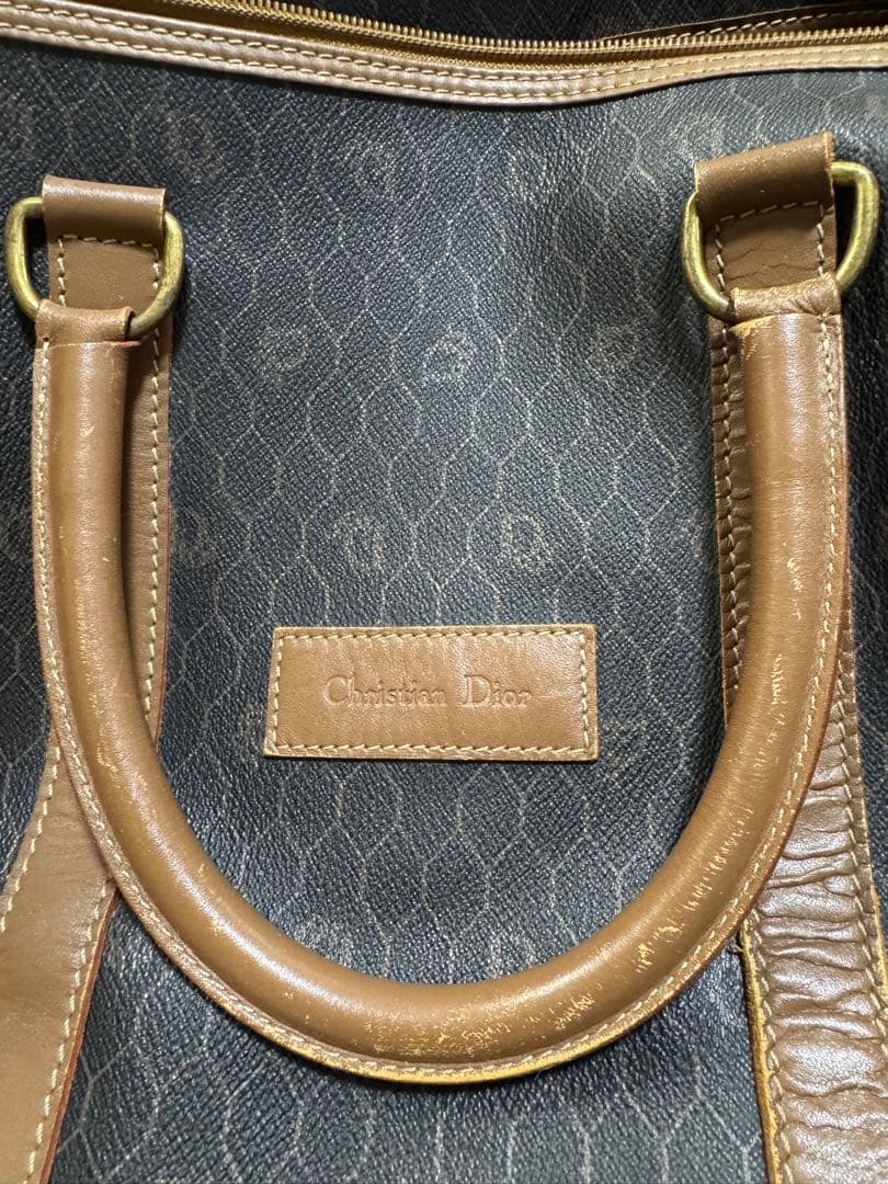 【美品】Christian Dior ボストンバッグ ブラウン