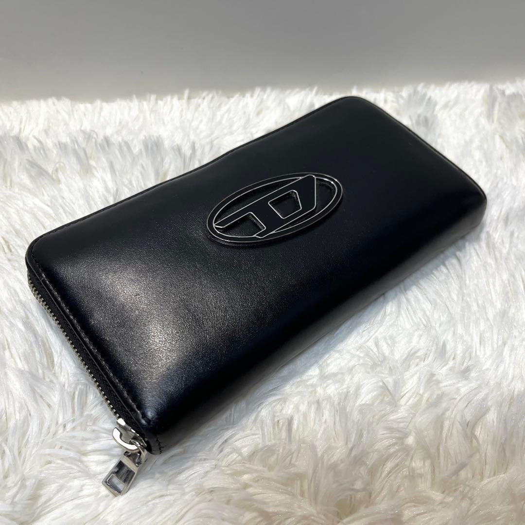 美品 DIESEL ディーゼル ラウンドファスナー 長財布