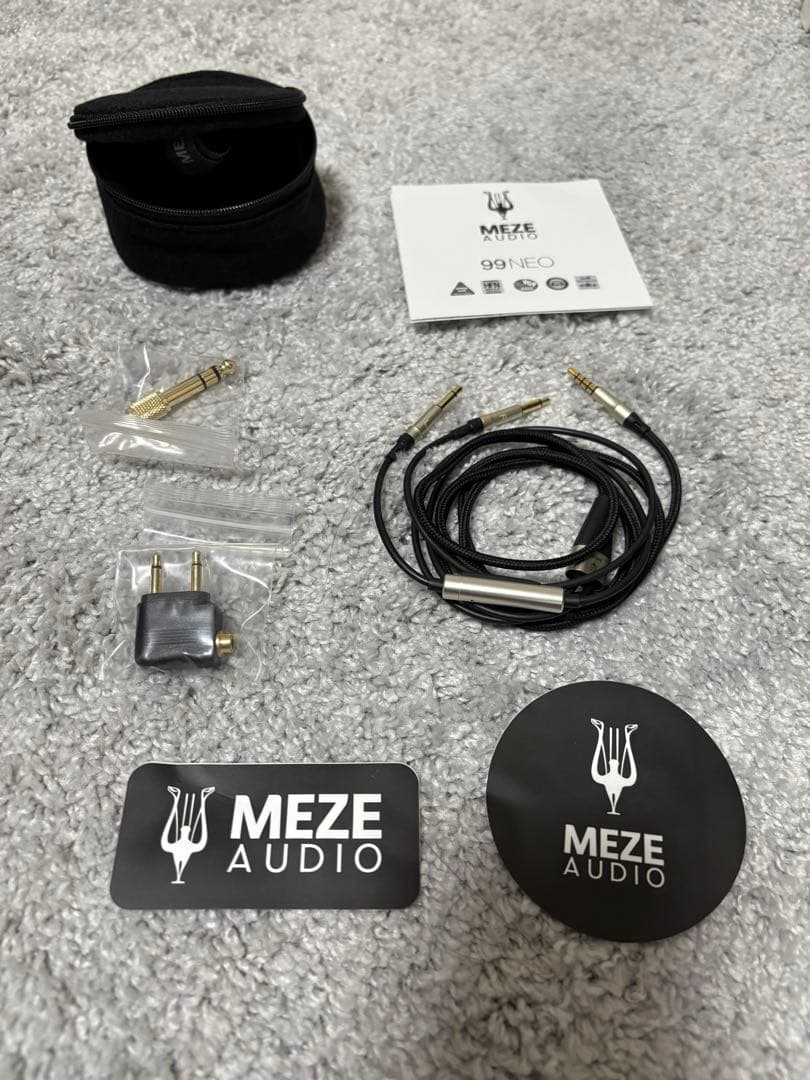 ヘッドホン MEZE AUDIO 99NEO Black silver
