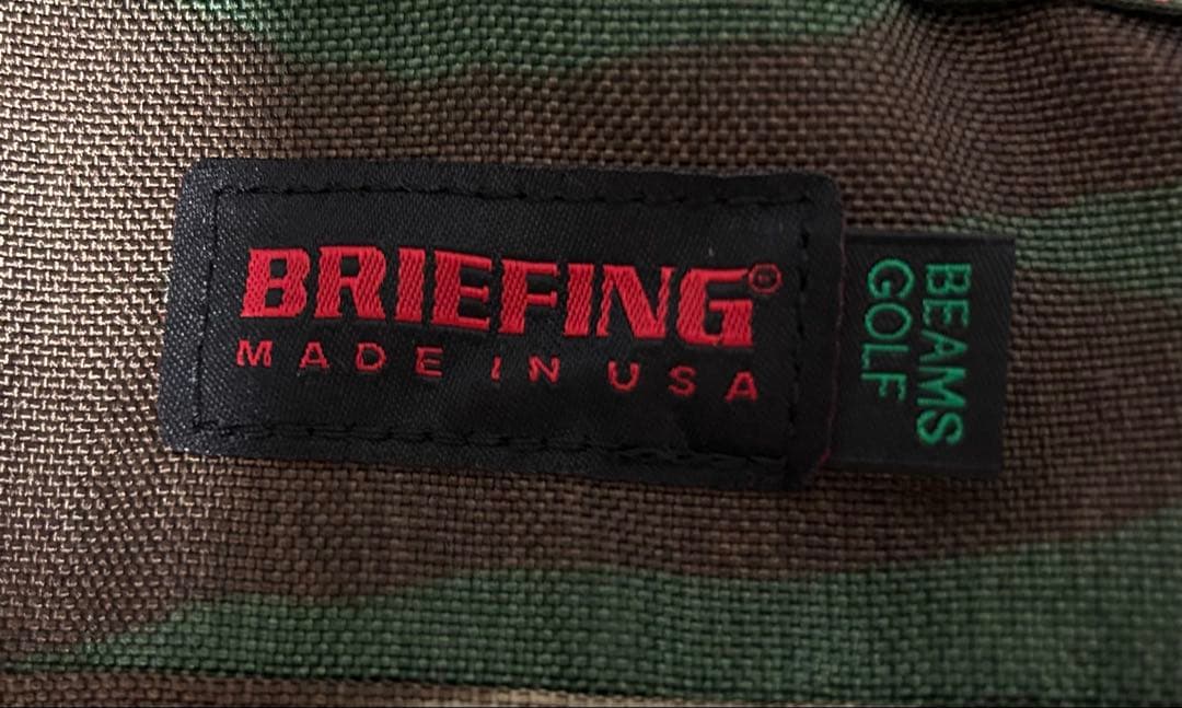 BRIEFING BEAMS GOLF 迷彩トートバッグ