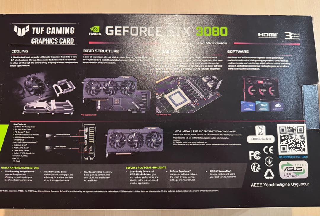 GeForce RTX 3080 ASUS グラフィックカード