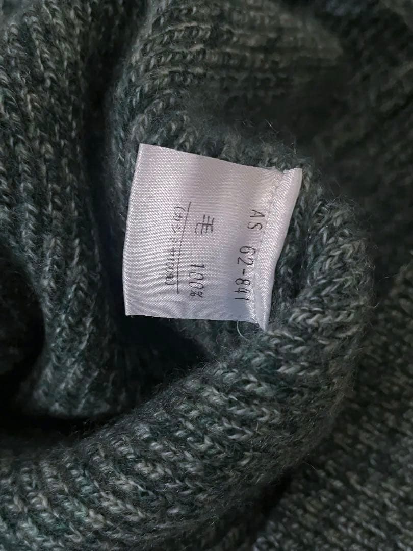 Yves Saint Laurent 100%カシミヤ ニットセーター グリーン