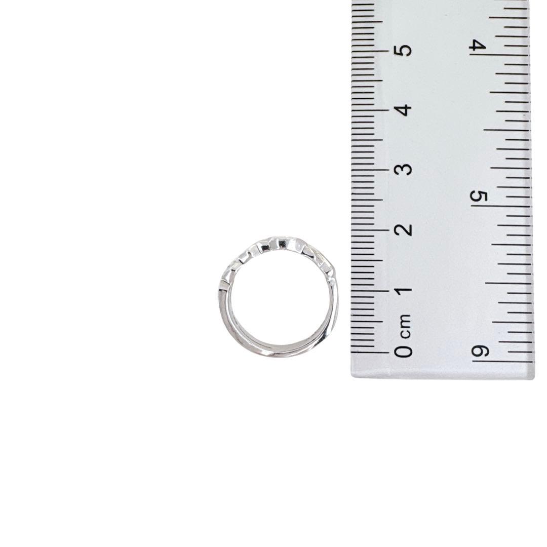 【光沢艶感仕上げ】ティファニー トリプルラビングハート シルバー リング 7号