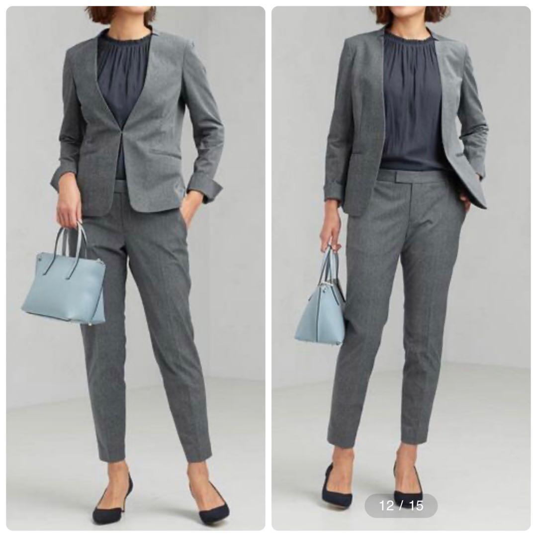 美品✨洗える グリーンレーベルリラクシング パンツスーツ ストレッチ 40