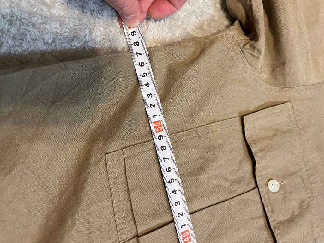 レスレストン　LESLESTON ミリタリーシャツ　Mサイズ　カーキ色