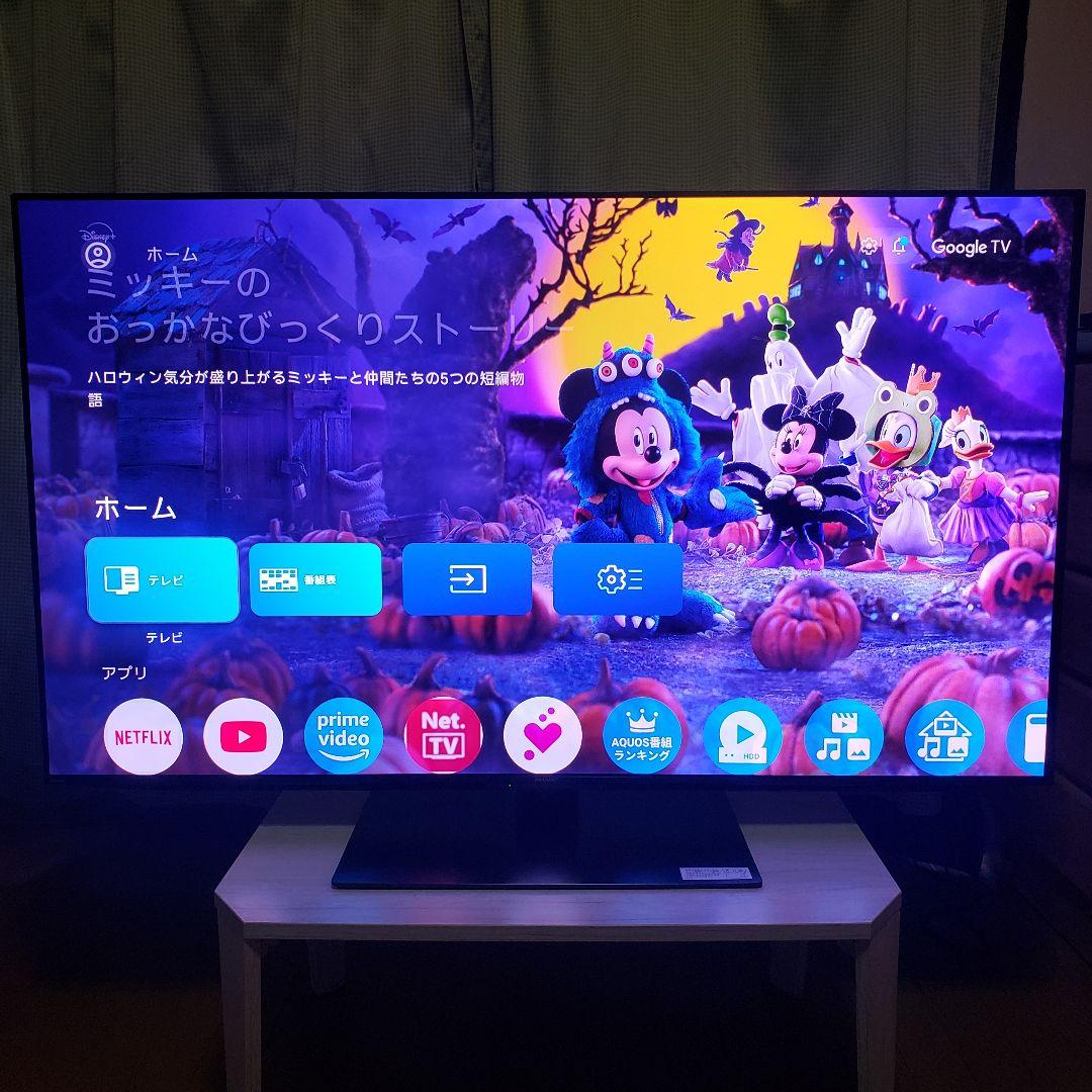 SHARP有機ELテレビOLED-4T-C55FQ1/2024年製★未使用に近い