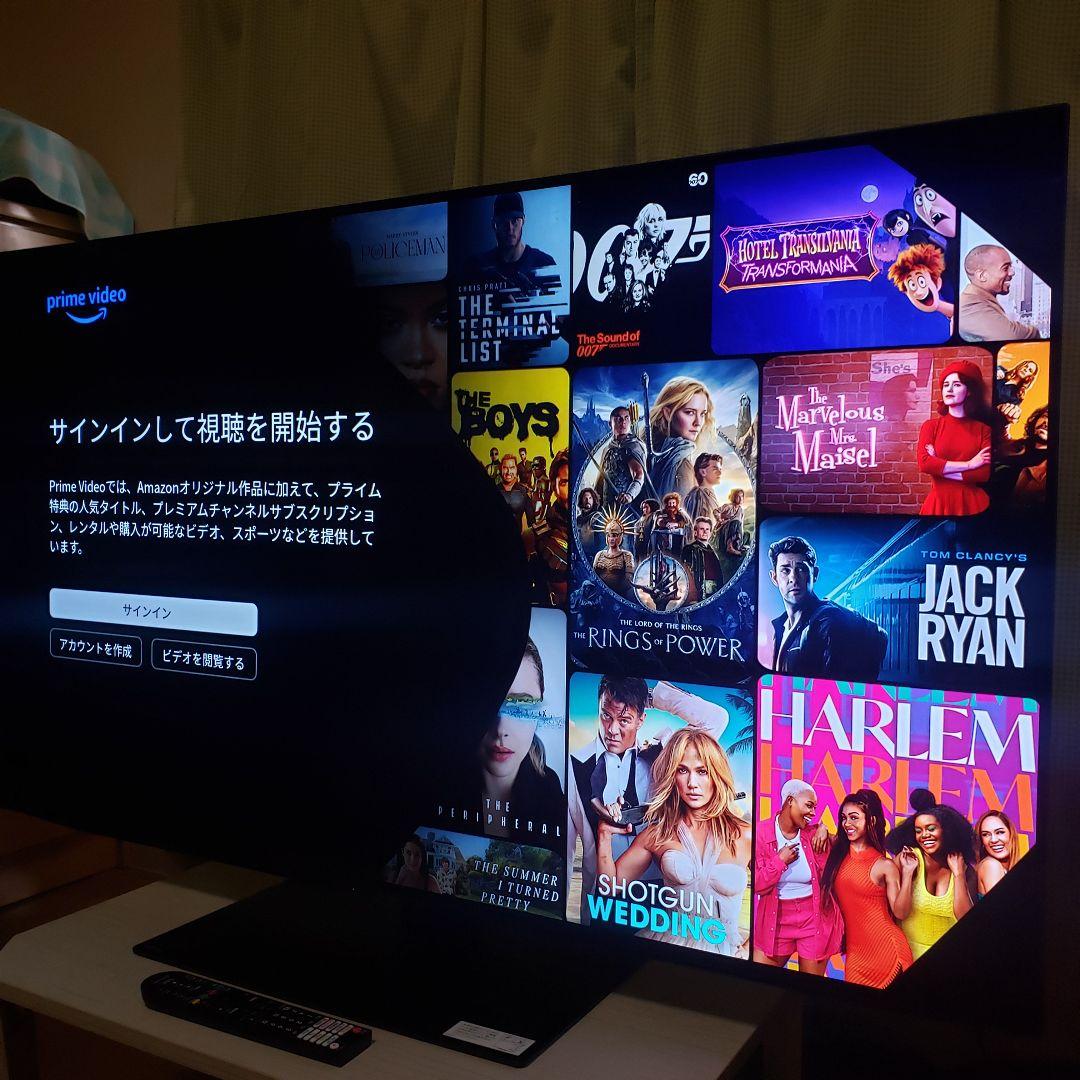 SHARP有機ELテレビOLED-4T-C55FQ1/2024年製★未使用に近い