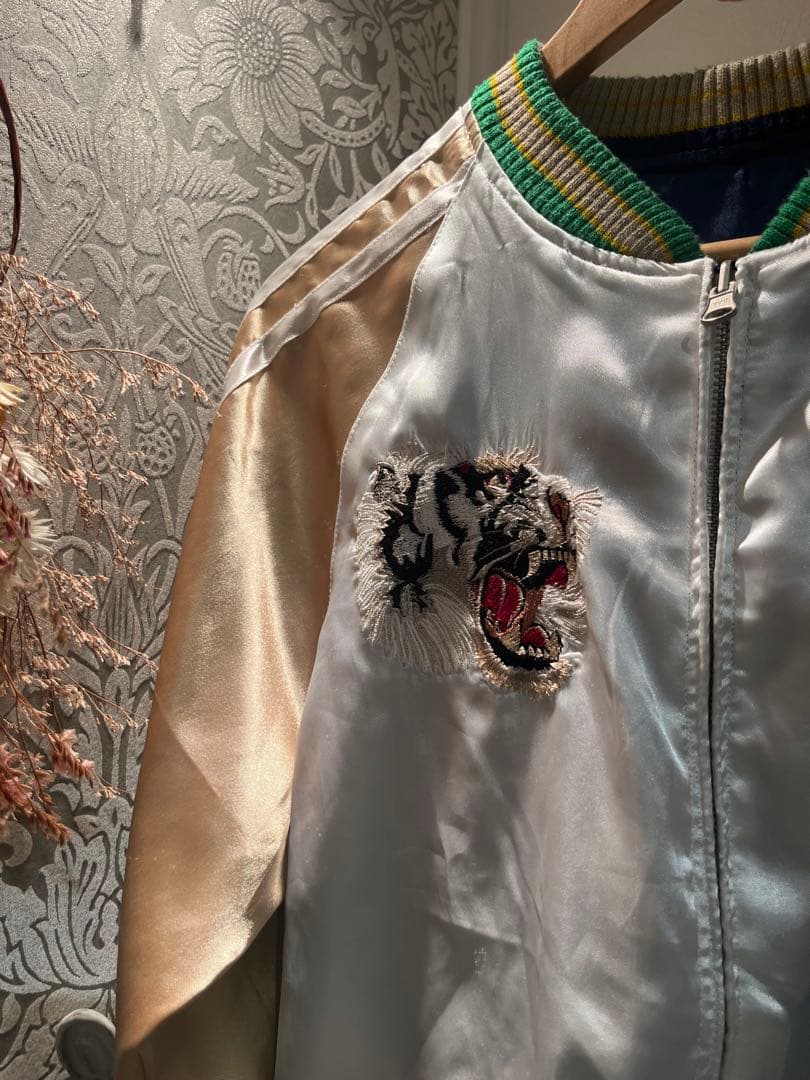 ◆ 90s ◆ ヴィンテージ　リバーシブル　刺繍　 スカジャン