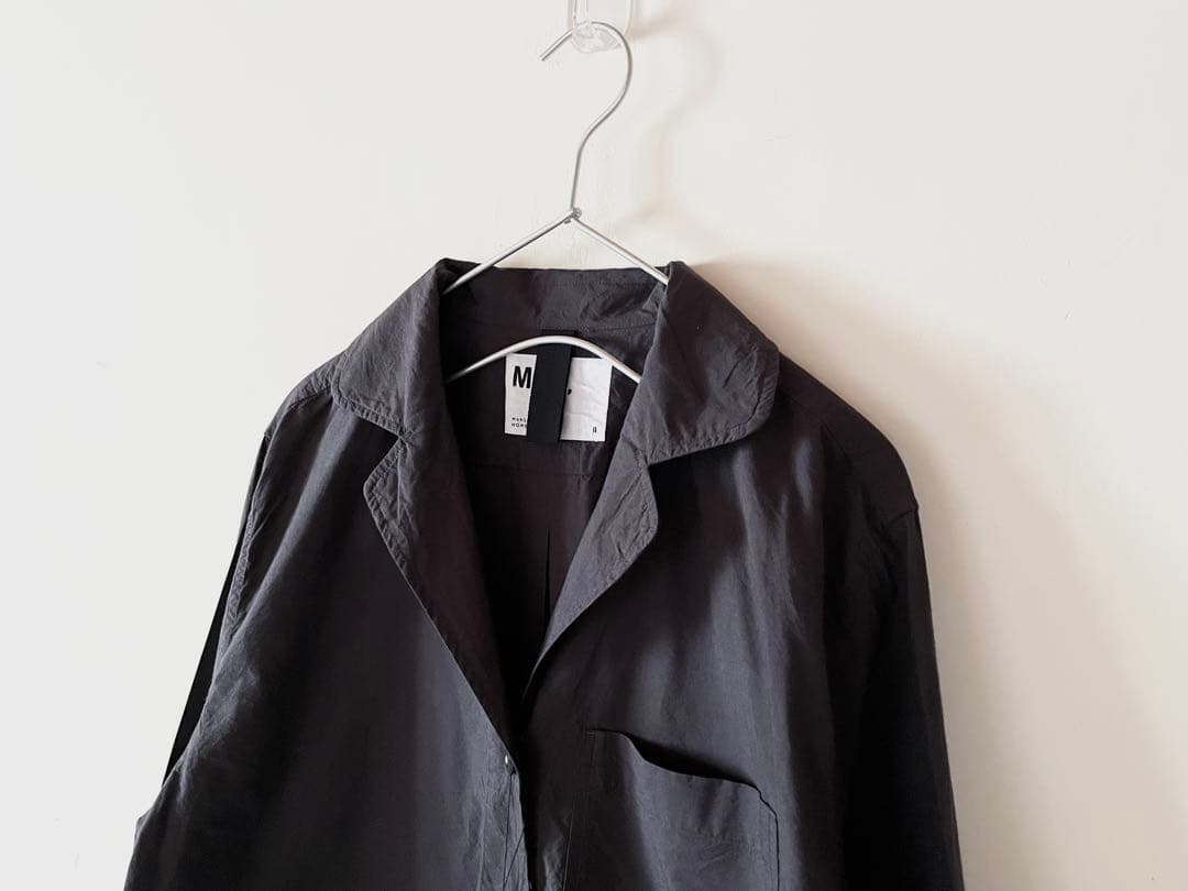 新品タグ付 マーガレットハウエル ソフトコットンタイプライターシャツ 2024