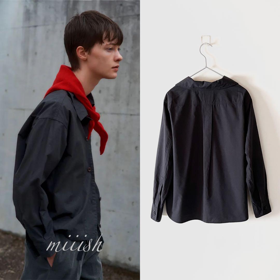 新品タグ付 マーガレットハウエル ソフトコットンタイプライターシャツ 2024