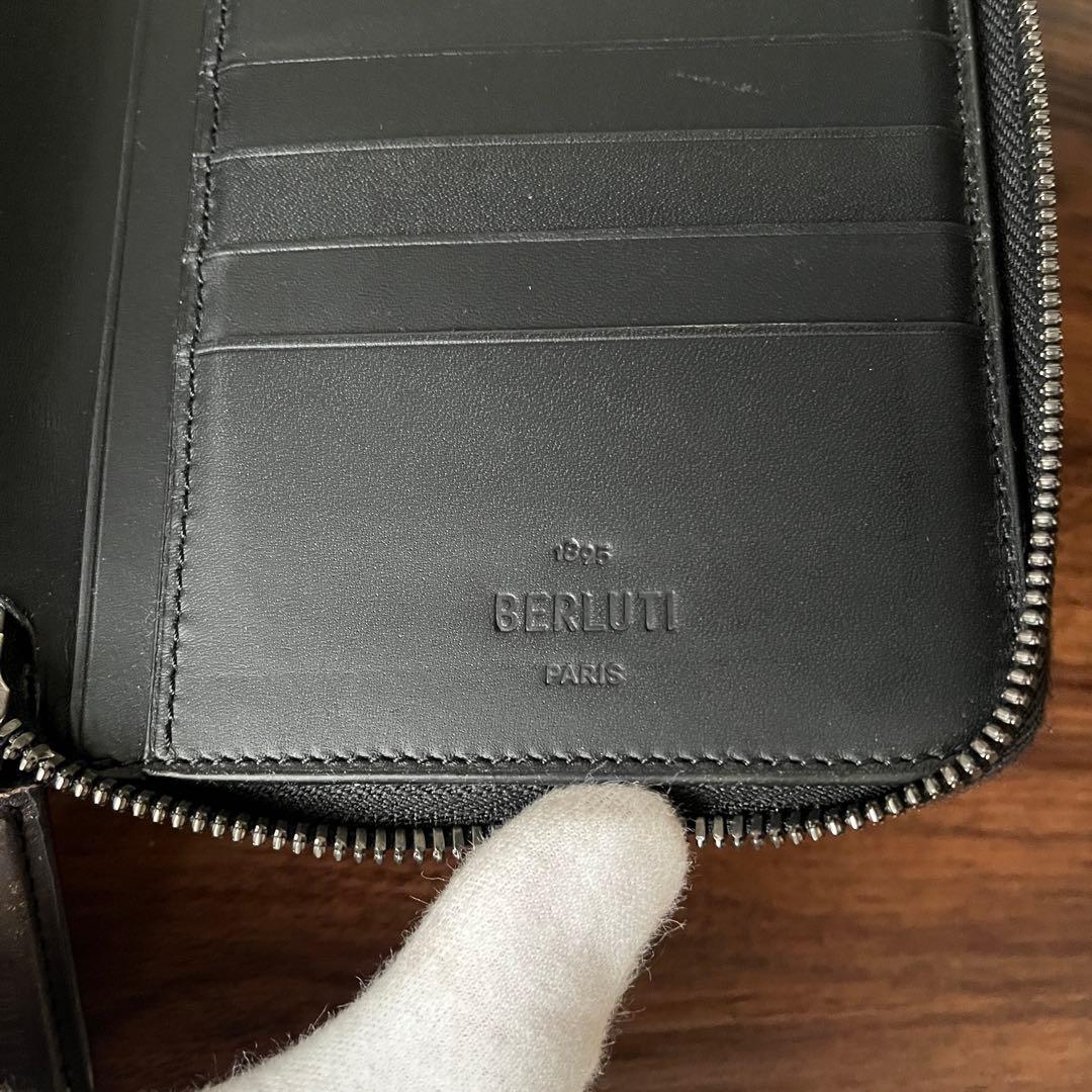 【美品！！】ベルルッティ オーガナイザー タリ 長財布 カリグラフィー グレー