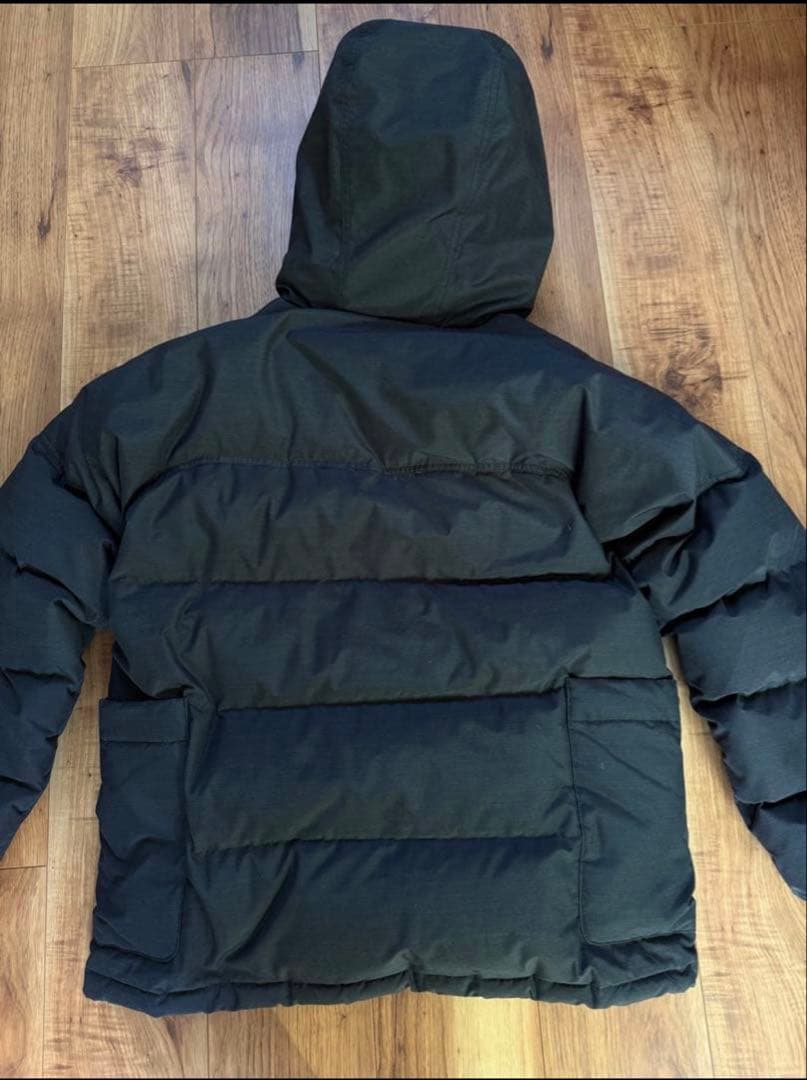 スノーピーク　アノラック　ダウンジャケット　フード　ブラック　キャンプ