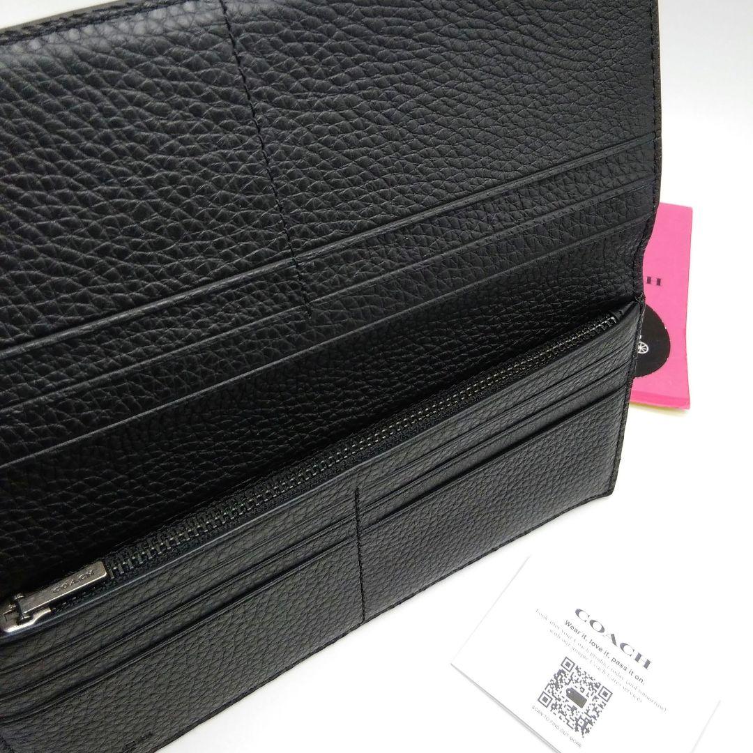 新作　新品　COACH　長財布　メンズ　ブラック