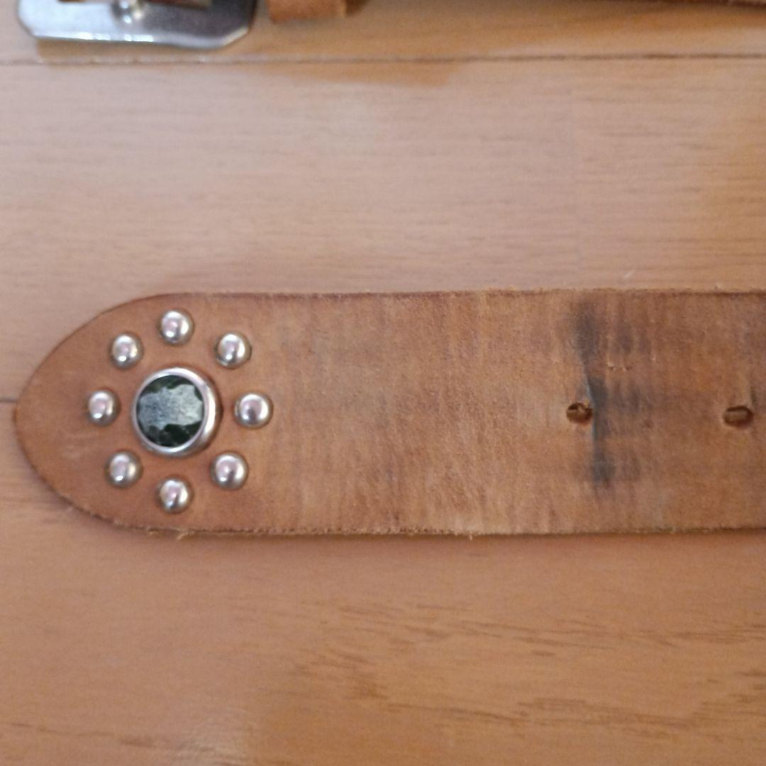 ウルフズヘッド スタッズ レザーベルト