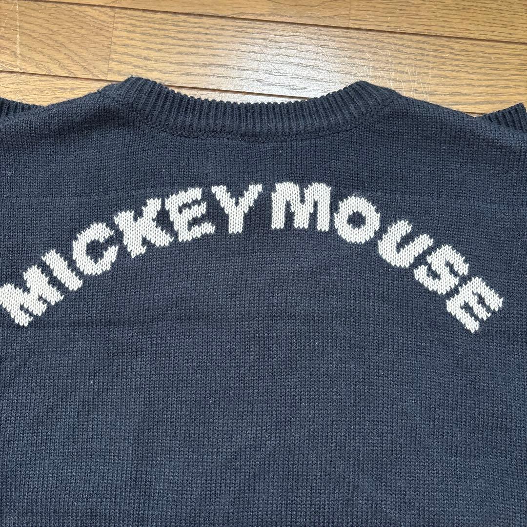 ミッキーマウス ニットセーター ダークブルー