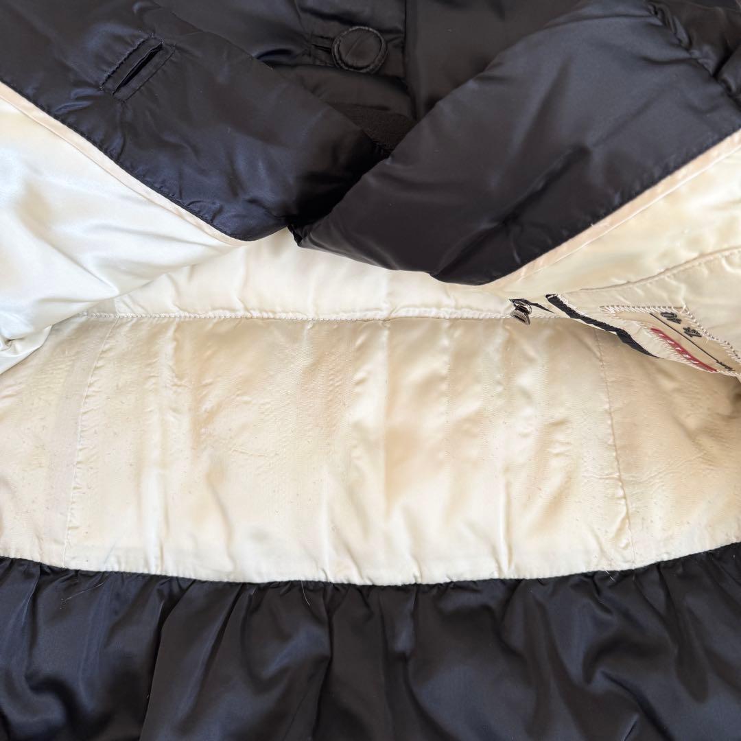 専用　プラダ　ダウンコート　ラクーンファー　ロゴベルト　Lサイズ　ブラック