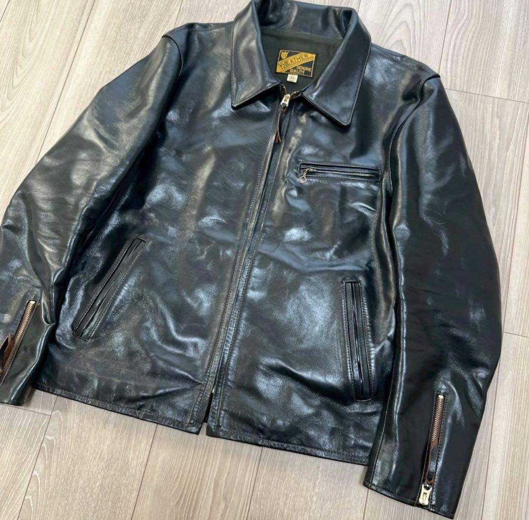 白*熊様 新品　茶芯　馬革　Y'2 LEATHER ホースハイド ワイツーレザー