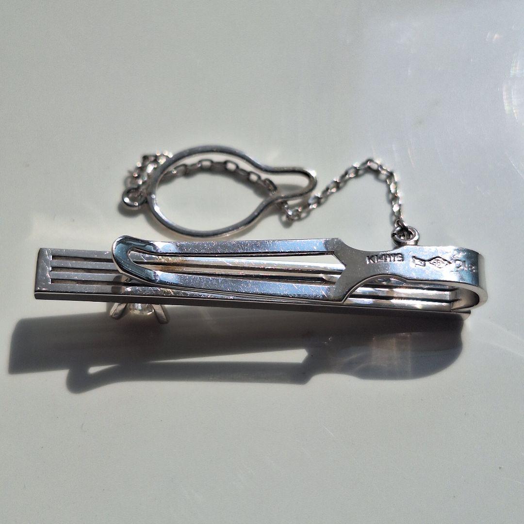 あ*3様 K14WG　ネクタイピン 5.64g ダイヤモンド付き