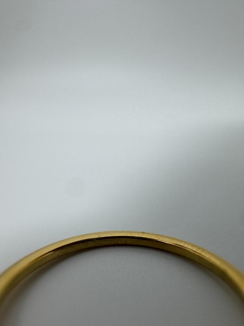 K18ゴールドリング 放射状彫刻0.71g/11号