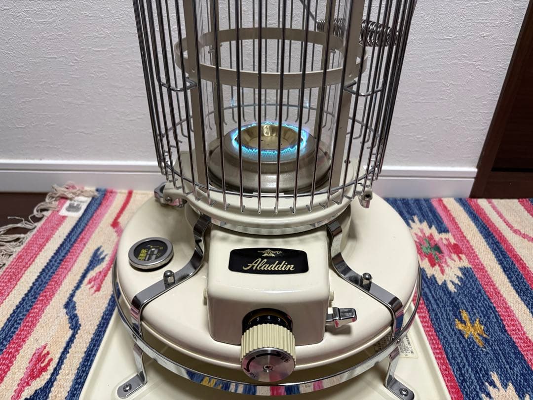 アラジンストーブ39型　ガラスチムニー　チムニーガード付　bf3902