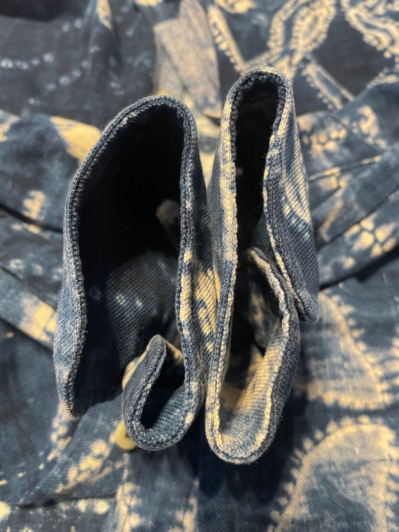 【美品】ポロラルフローレン 刺し子 パッチワーク調 ニットオックスフォードシャツ