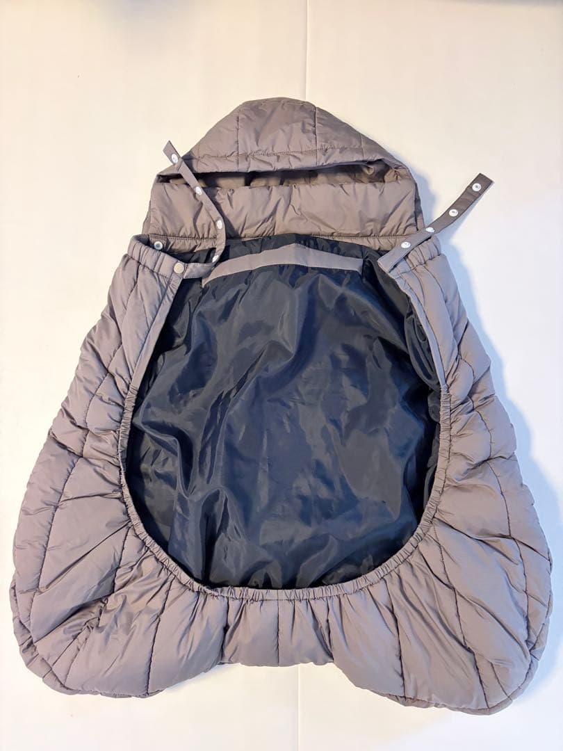 THE NORTH FACE フード付きダウンジャケット グレー