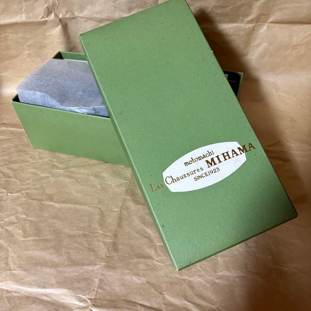 【未使用】ミハマ　MIHAMA ブラックリボンパンプス 箱付き