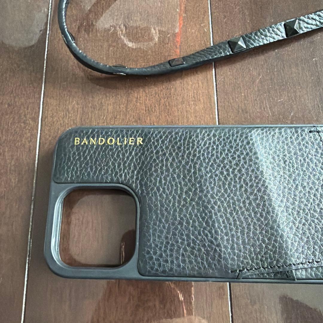 BANDOLIER ブラックレザー iPhone13プロケース