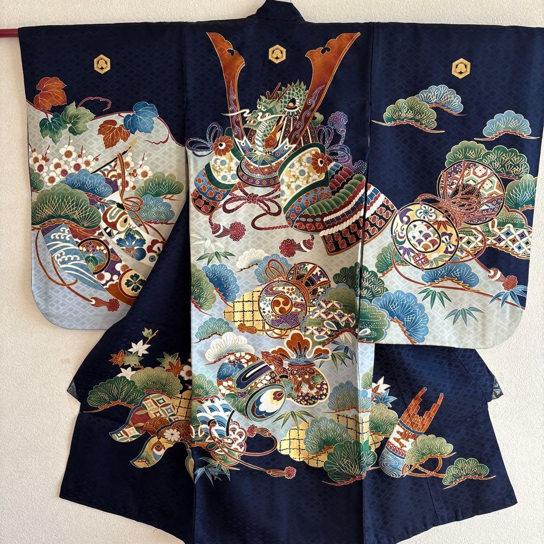 No.3 正絹　男の子お祝い着　のしめ　七五三