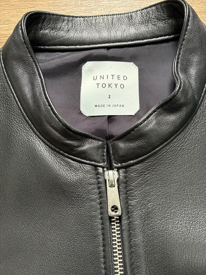 UNITEDTOKYO★シープスキンジャケット★レザー★サイズ2★ブラック