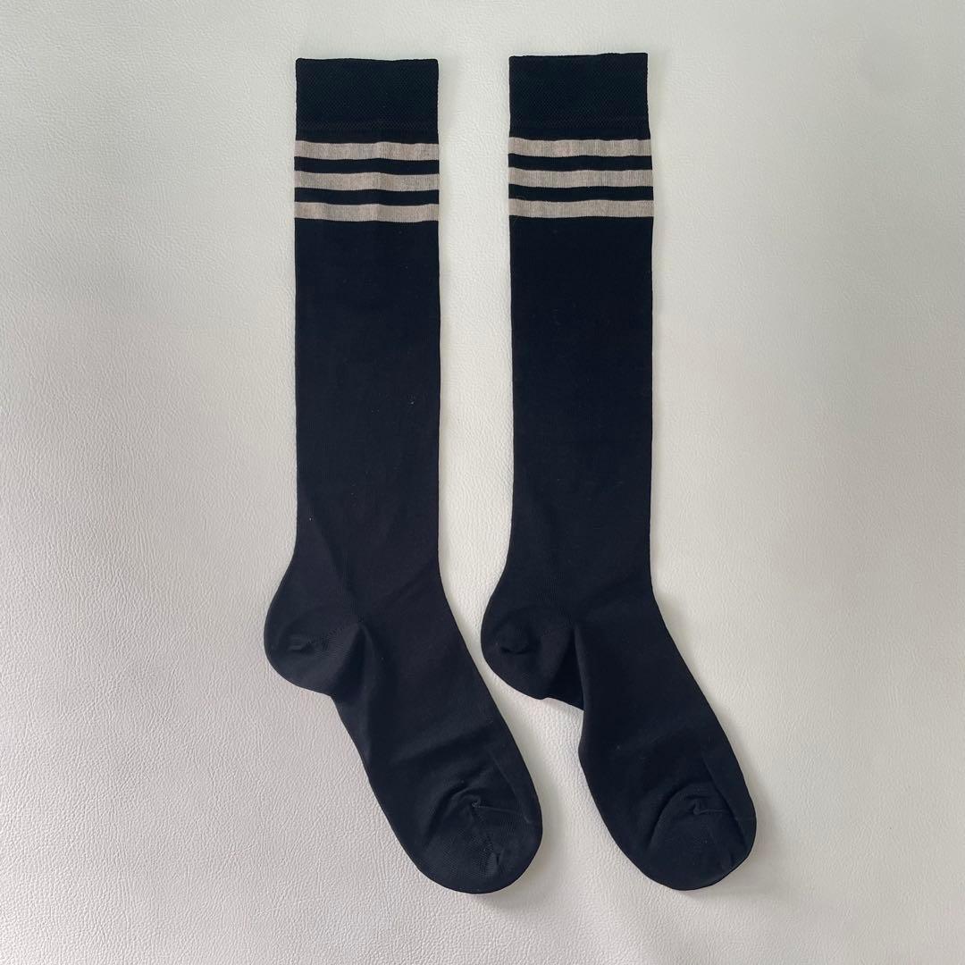 激レア 入手困難 未使用 シャネル ココマーク ハイソックス 靴下 ブラック黒