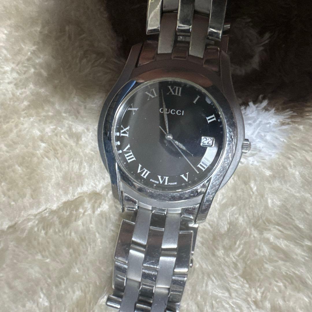 GUCCI クォーツ腕時計 シルバー/ブラック