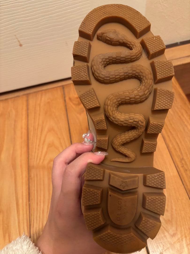 GUCCI ホワイト 白　グッチ　キルティングブーツ　23.0〜23.5