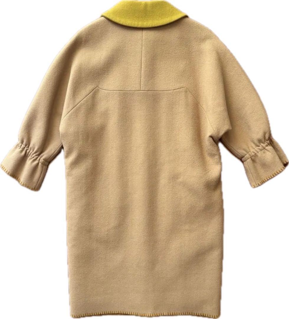 【sale】mina perhonen 丸襟コート moon sand 38