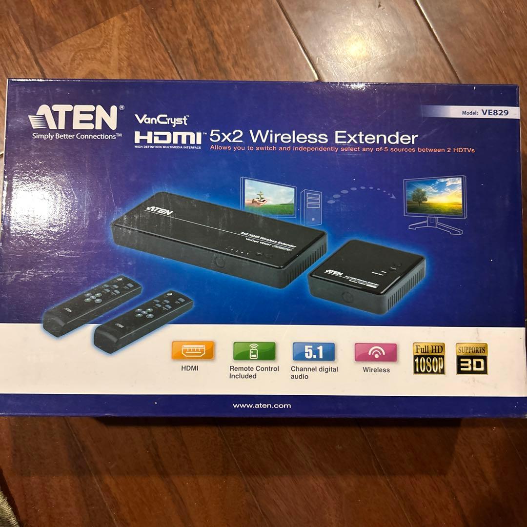 HDMIワイヤレスエクステンダー　ATEN VE829 (動作検証済み)