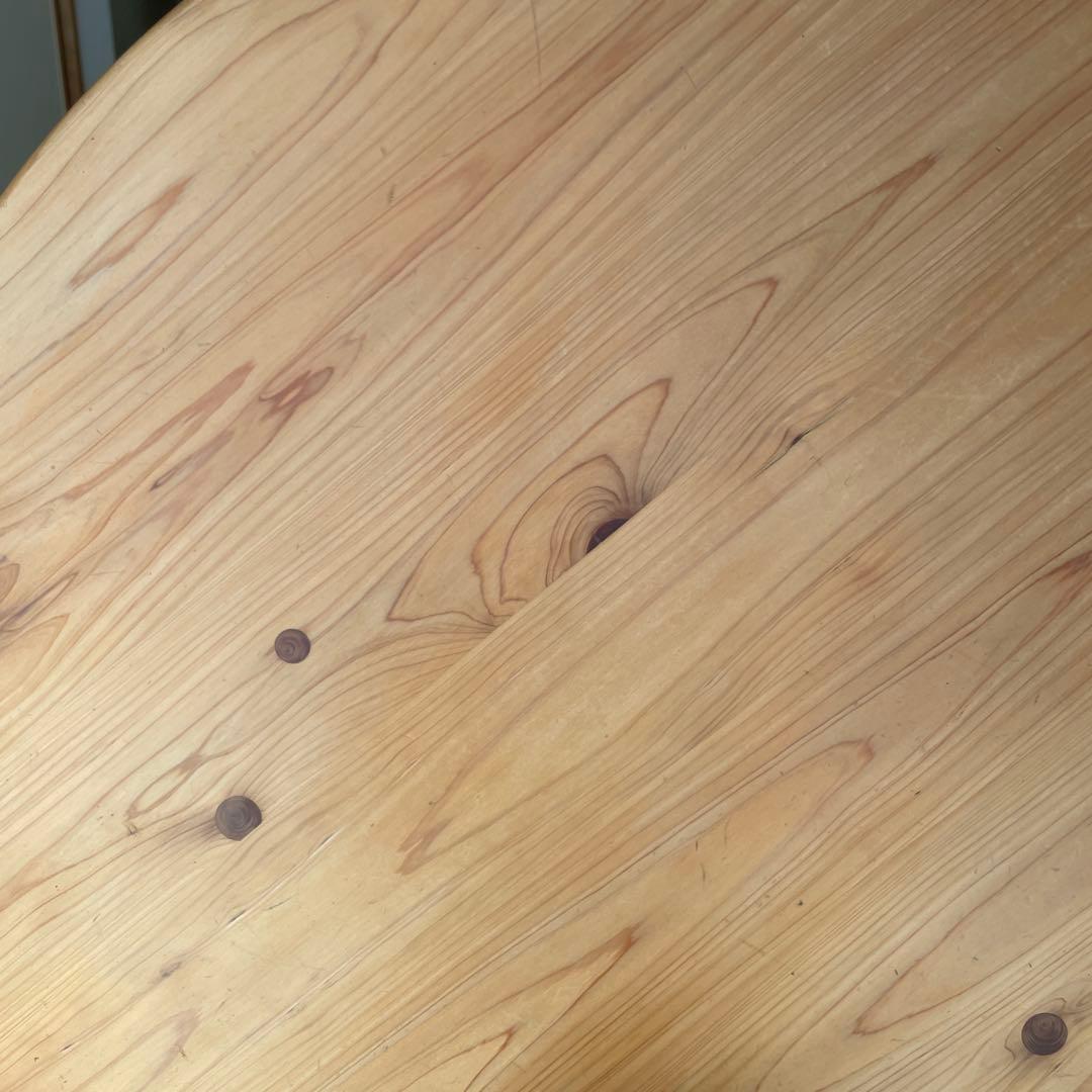 ひのき　ちゃぶ台　幅90cm（折りたたみ可）