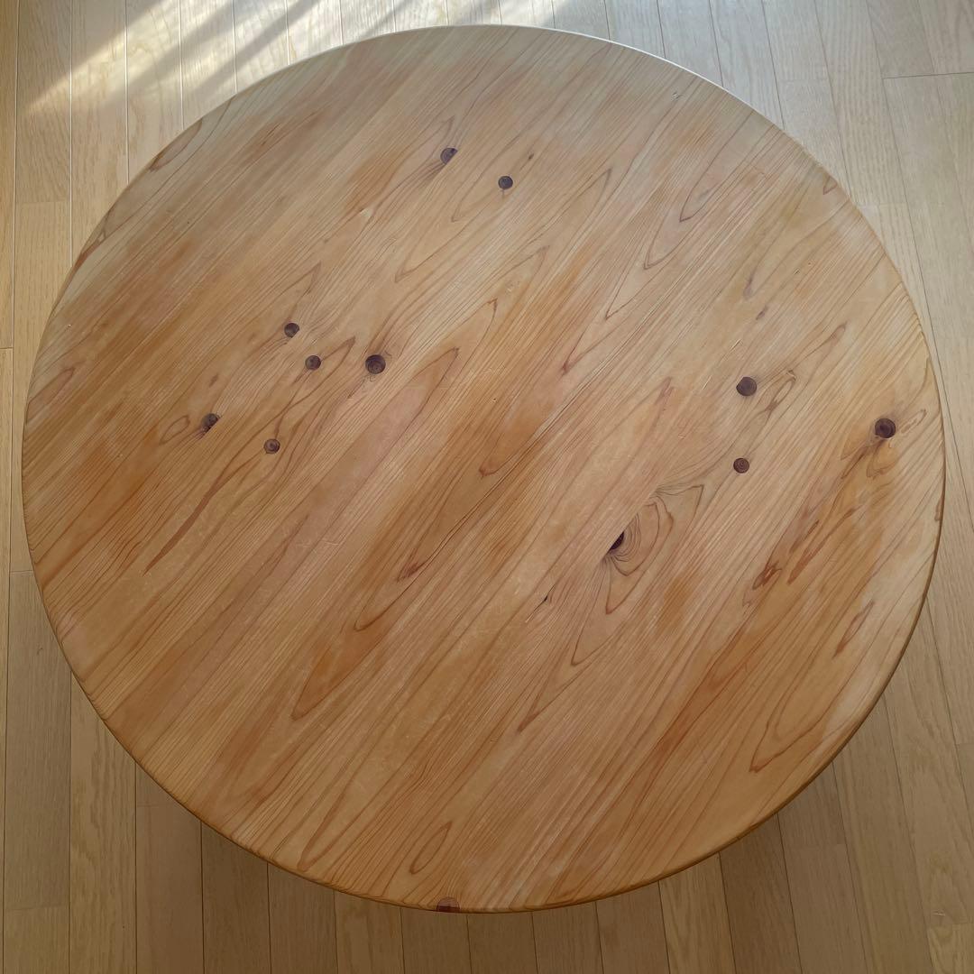 ひのき　ちゃぶ台　幅90cm（折りたたみ可）