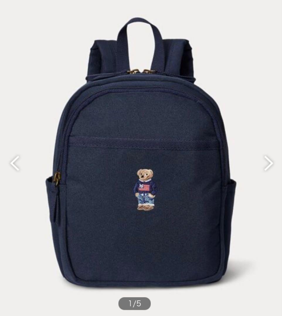 【未使用】ポロラルフローレン ポロベア 刺繍 ネイビー リュック