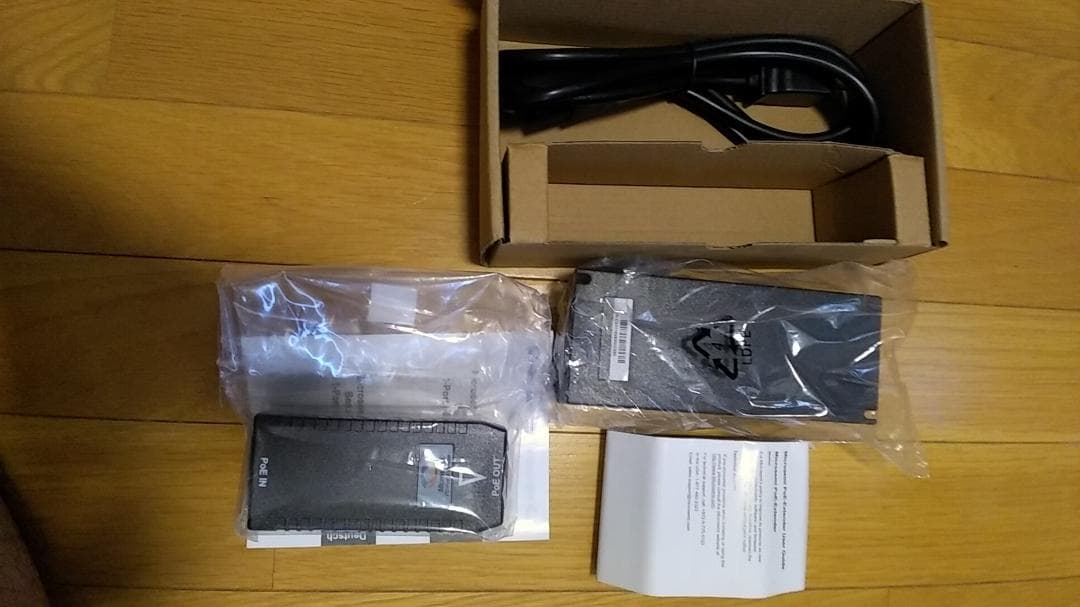 PoEエクステンダー 電源ケーブル付き