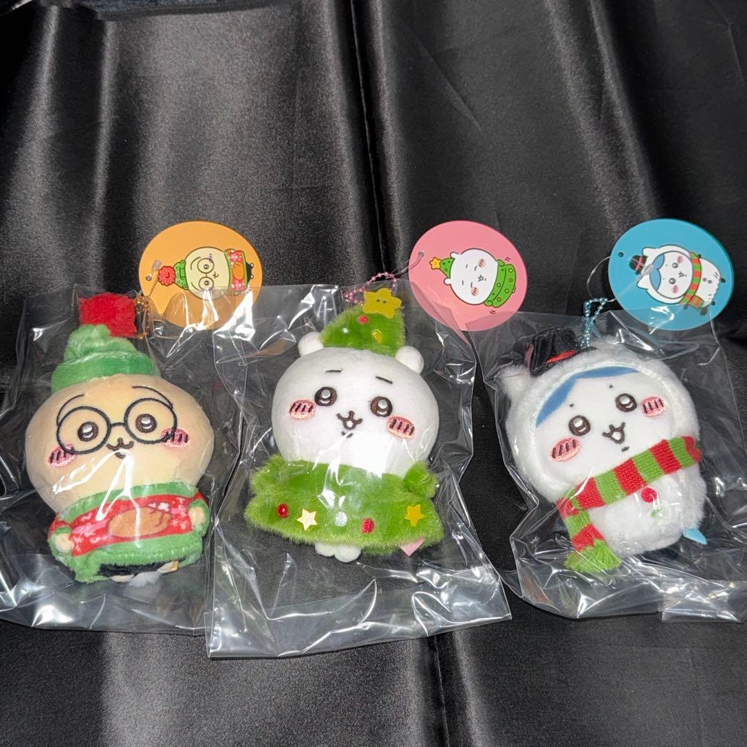ちいかわ ハッピーホリデーなマスコット ぬいぐるみ ハチワレ うさぎ クリスマス