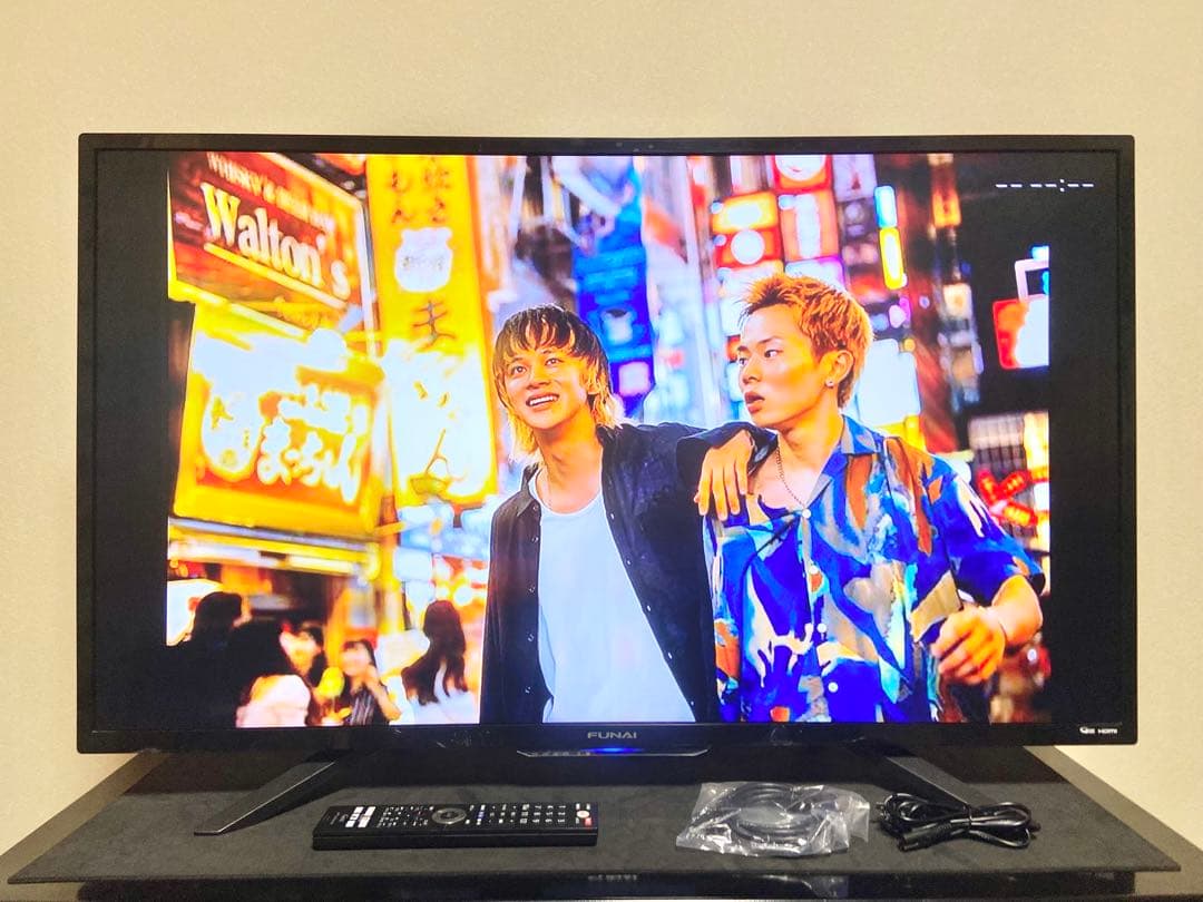 【今だけ優待価格】FUNAI 43V型4K（2018）HDD内蔵・YouTube