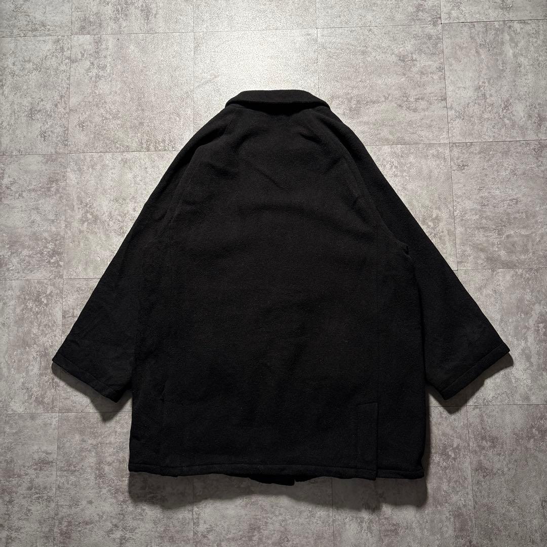 90s ラルフローレン　ウールコート　ブラック　ヴィンテージ　ビンテージ　L