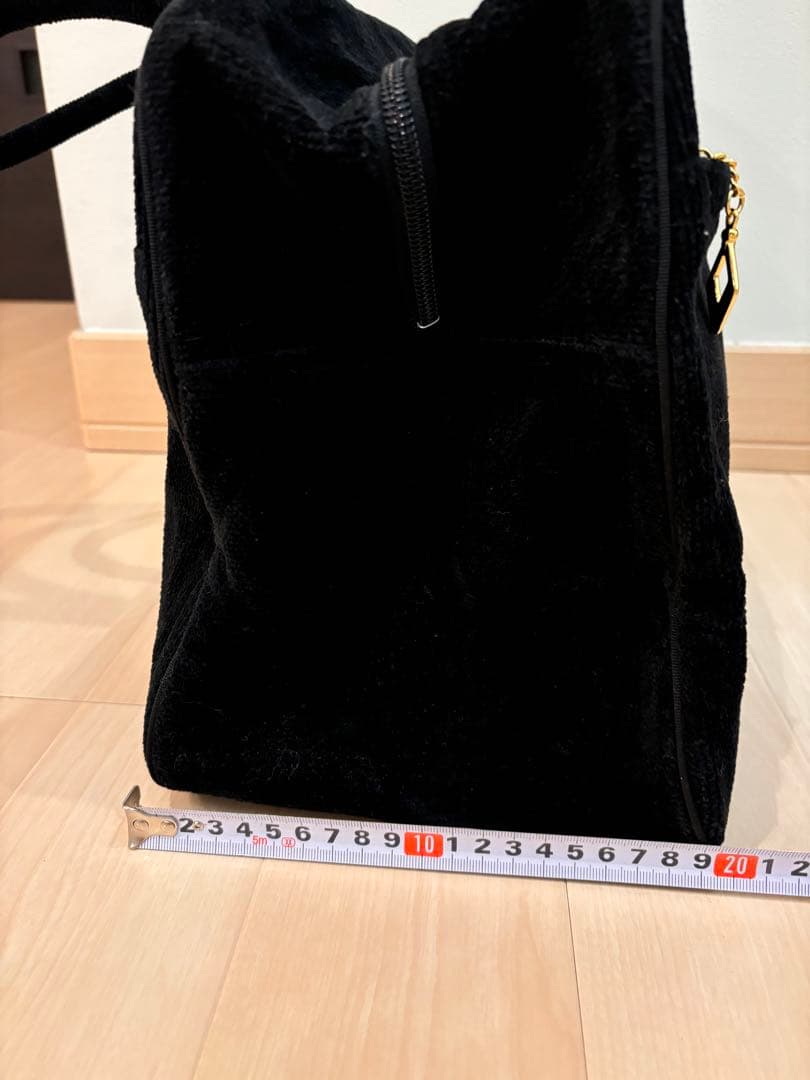 美品 フェイラー FEILER ハンドバッグ ボストンロゴ シェニール織 大容量