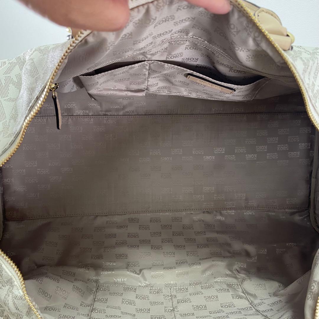 【すず 様✨】マイケルコース特大ボストンバッグレザーPVC総柄2WAY