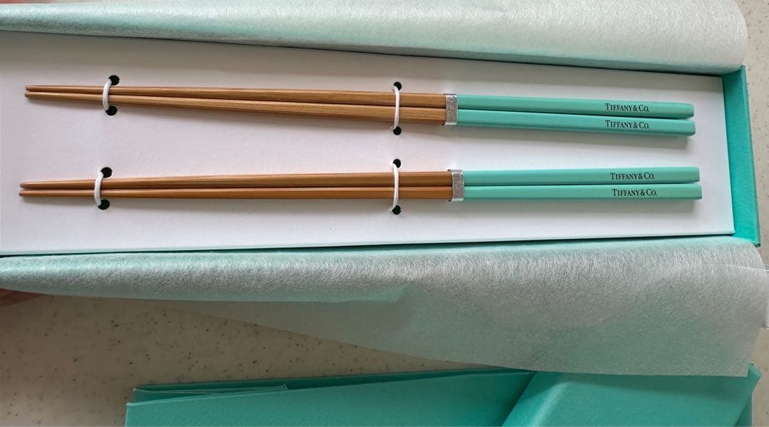 Tiffany & Co. ミントグリーン 箸セット
