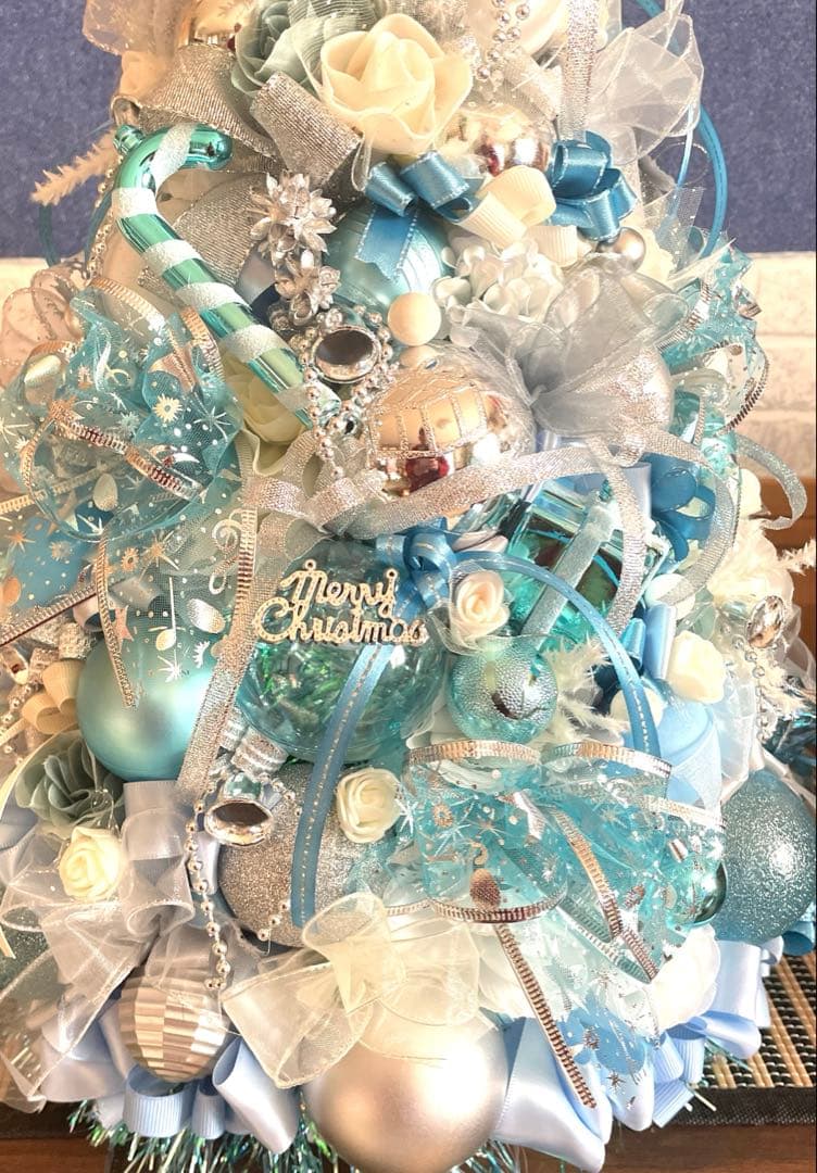 青と白のクリスマスツリー❣️Ｓtitch_luv❣️