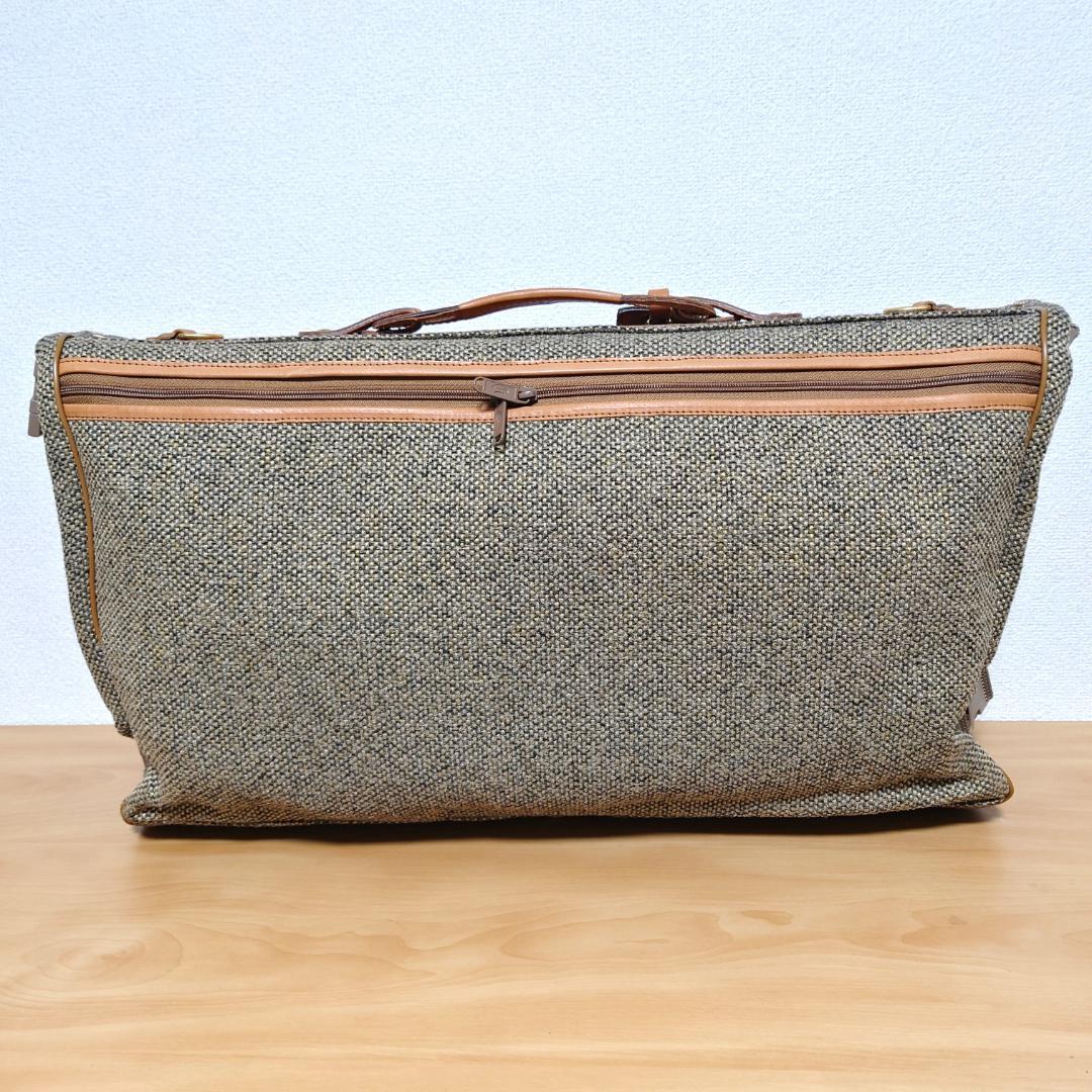 ハートマン 2way ツイード×レザー ガーメントバッグ ブリーフケース