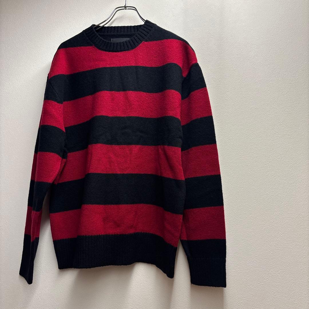 m*o様 ☆ ナンバーナイン L 赤黒ボーダー 06期風 カートコバーン ニット