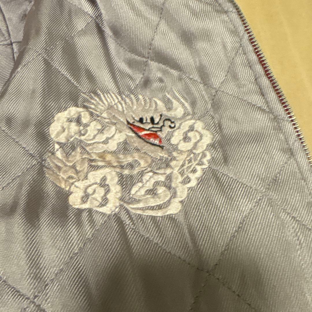 used☆フルカウント☆リバーシブルスカジャン☆M☆別珍＆キルティング